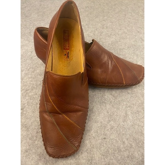 PIKOLINOS Shoes - Pikolinos Gandia Brown Leather Slip On Woman's Loafer EU Size 40/US Size 9.5